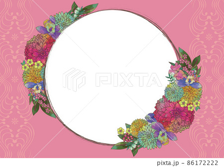 レトロな和風の花柄 豪華 綺麗 和柄 背景素材 手書き イラスト 正月 年賀状素材 結婚 植物柄 レトロな和風の花柄 豪華 綺麗 和柄 背景素材 手書き イラスト 正月 年賀状素材 結婚 植物柄 86172222