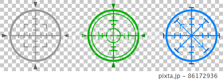 識別和瞄準目標的瞄準插圖 86172936