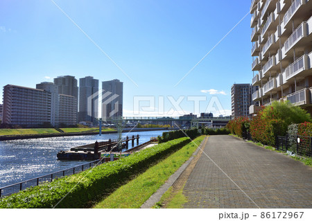 2021年、東京都 隅田川の風景 2021年、東京都 隅田川の風景 86172967