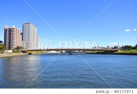 2021年、東京都 隅田川の風景 2021年、東京都 隅田川の風景 86172971