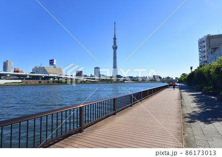 2021年、東京都　隅田川の風景 86173013