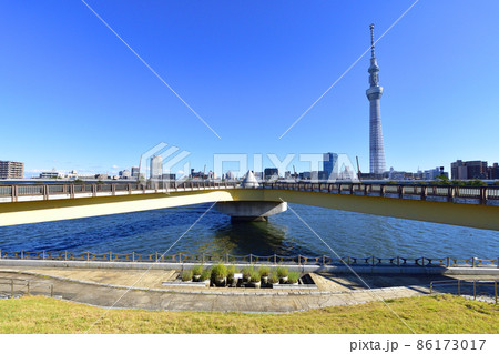 2021年、東京都　隅田川の風景 86173017