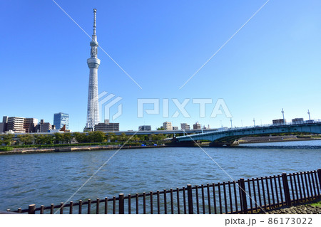2021年、東京都　隅田川の風景 86173022