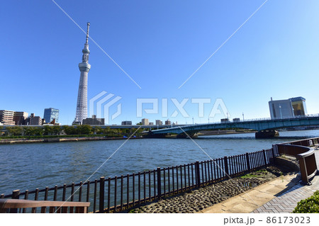2021年、東京都 隅田川の風景 2021年、東京都 隅田川の風景 86173023