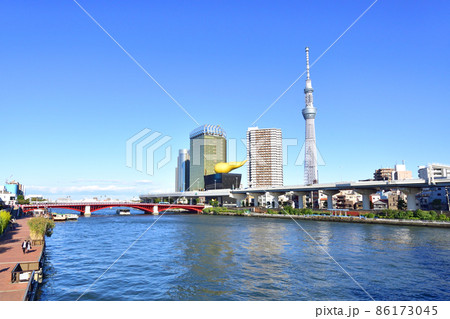 2021年、東京都 隅田川の風景 2021年、東京都 隅田川の風景 86173045