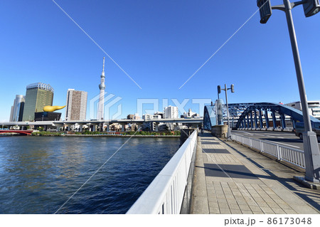 2021年、東京都　隅田川の風景 86173048
