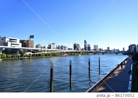 2021年、東京都 隅田川の風景 2021年、東京都 隅田川の風景 86173052