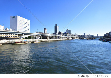 2021年、東京都 隅田川の風景 2021年、東京都 隅田川の風景 86173055