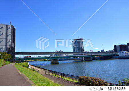 2021年、東京都 隅田川の風景 2021年、東京都 隅田川の風景 86173223