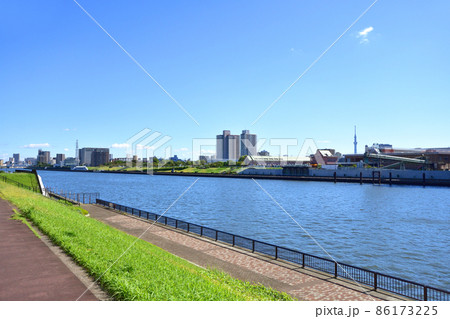 2021年、東京都　隅田川の風景 86173225