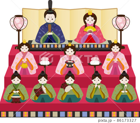 ひな人形　3段飾り 86173327