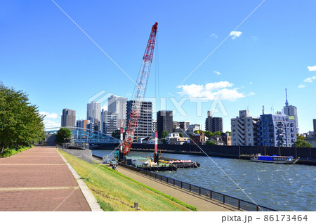 2021年、東京都 隅田川の風景 2021年、東京都 隅田川の風景 86173464