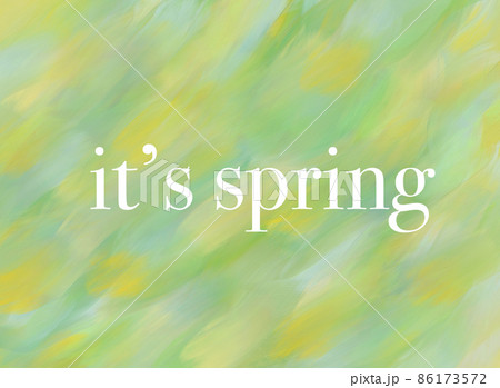 it's spring 手描き アート it's spring 手描き アート 86173572
