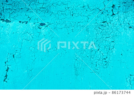 Blue old peeling paint steel cracked texture worn metal background surface weathered iron 86173744
