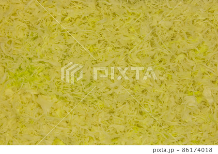 Chopped green cabbage fresh cut vegetable organic background product 86174018