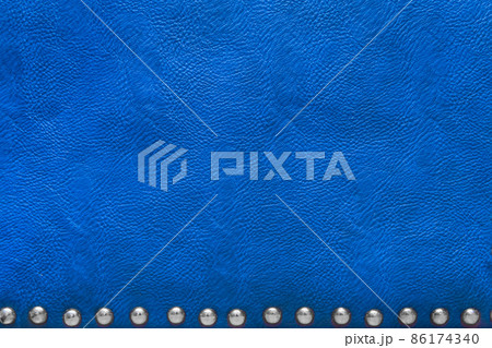 Blue Abstract Pattern Leather Natural Background Material Texture 86174340