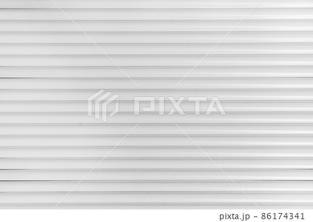 White Horizontal Plastic Pattern Background Design Abstract Line Wall Surface 86174341