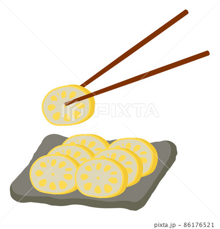 辛子蓮根のイラスト 86176521