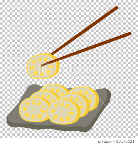 辛子蓮根のイラスト 86176521