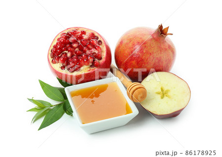 Rosh hashanah concept isolated on white background 86178925