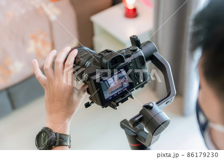 Steadicam with DSLR camera for video production 86179230