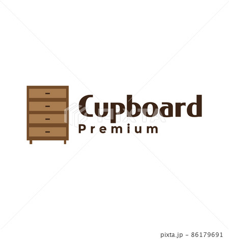 shelving cupboard wood logo design vector graphic symbol icon illustration creative idea 86179691