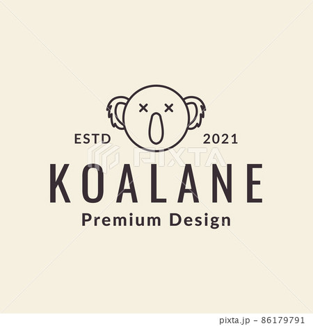 head dizzy koala logo design vector graphic symbol icon illustration creative idea head dizzy koala logo design vector graphic symbol icon illustration creative idea 86179791