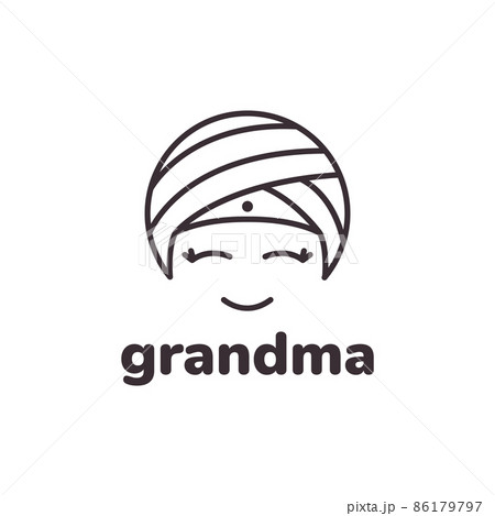 cartoon old woman indian with turban logo design vector graphic symbol icon illustration creative idea cartoon old woman indian with turban logo design vector graphic symbol icon illustration creative idea 86179797