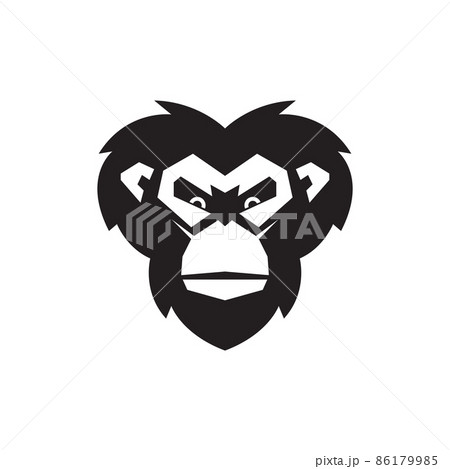 face cartoon strong black monkey logo design vector graphic symbol icon illustration creative idea face cartoon strong black monkey logo design vector graphic symbol icon illustration creative idea 86179985