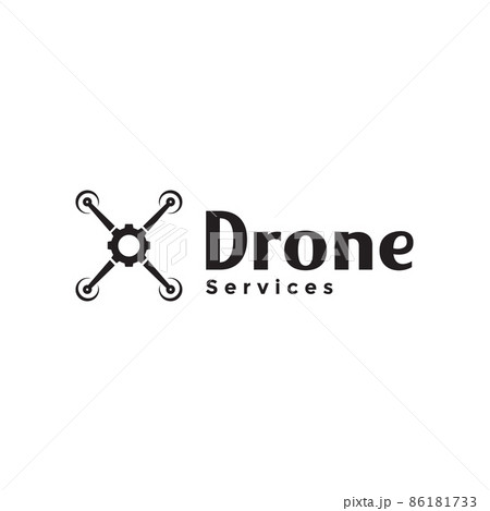 drone with gear service logo design vector graphic symbol icon sign illustration creative idea drone with gear service logo design vector graphic symbol icon sign illustration creative idea 86181733