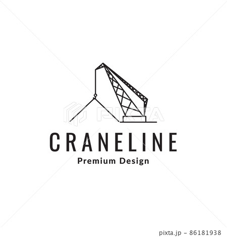 line crane construction logo design vector graphic symbol icon sign illustration creative idea line crane construction logo design vector graphic symbol icon sign illustration creative idea 86181938