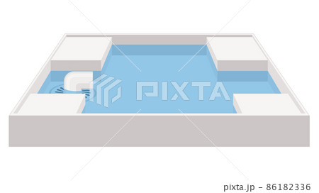 洗濯機が水漏れしたけど洗濯パンのおかげで助かったイラスト 洗濯機が水漏れしたけど洗濯パンのおかげで助かったイラスト 86182336