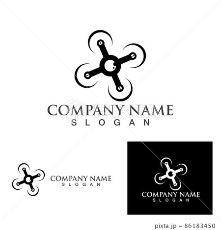 Drone logo vector icon Drone logo vector icon 86183450