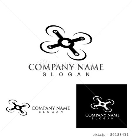 Drone logo vector icon 86183451