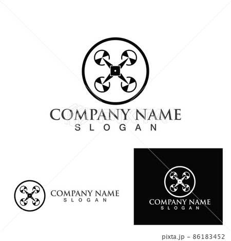 Drone logo vector icon Drone logo vector icon 86183452