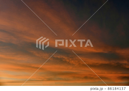 Rustic evening colorful sunset gradient in the evening Rustic evening colorful sunset gradient in the evening 86184137