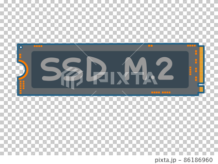 手描き風 自作パソコンパーツ SSD M.2 手描き風 自作パソコンパーツ SSD M.2 86186960