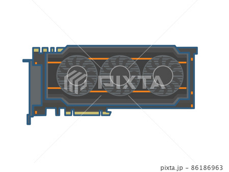 手描き風 自作パソコンパーツ GPU 手描き風 自作パソコンパーツ GPU 86186963