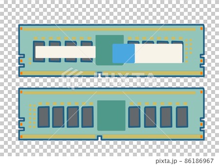 Hand-painted style homebrew computer parts memory 86186967