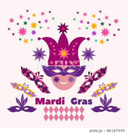Mardi Gras card 2 86187040