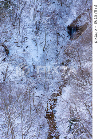 Takase Valley in winter [Nagano Prefecture] - Stock Photo