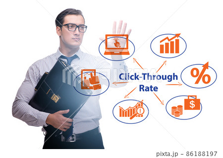 CTR click through rate concept with business people CTR click through rate concept with business people 86188197
