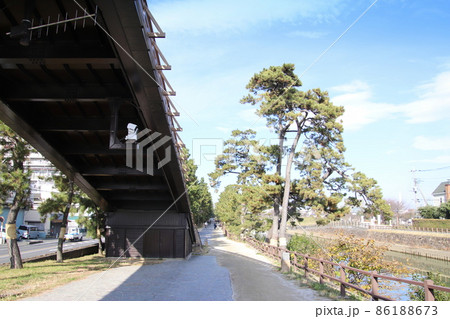 草加松原の矢立橋 86188673