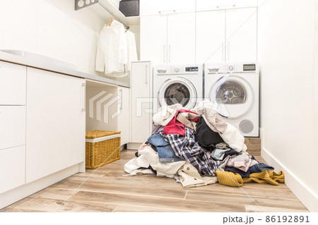 Pile of dirty laundry Pile of dirty laundry 86192891