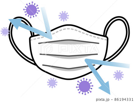 ウイルスをブロックするマスク ウイルスをブロックするマスク 86194331