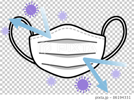 ウイルスをブロックするマスク ウイルスをブロックするマスク 86194331