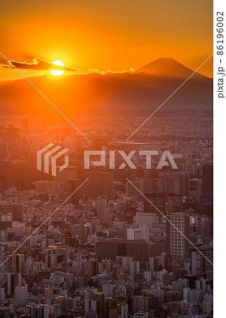 《東京都》東京都心の夕暮れ 《東京都》東京都心の夕暮れ 86196002