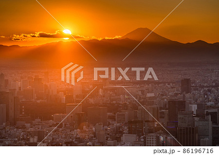 《東京都》東京都心の夕暮れ 《東京都》東京都心の夕暮れ 86196716