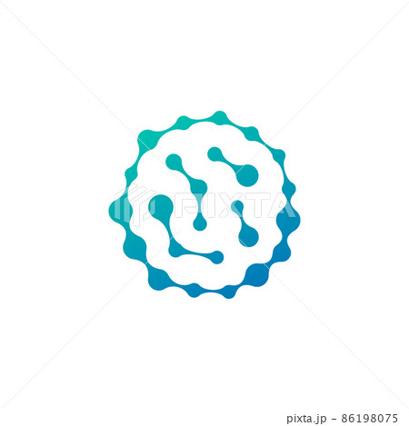 Nano technology Abstract molecular structure in the form of a circle. Stock Vector Illustration isolated on white background. Nano technology Abstract molecular structure in the form of a circle. Stock Vector Illustration isolated on white background. 86198075