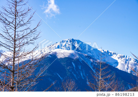 南アルプス 北岳 杖立峠付近からのぞむ 南アルプス 北岳 杖立峠付近からのぞむ 86198213